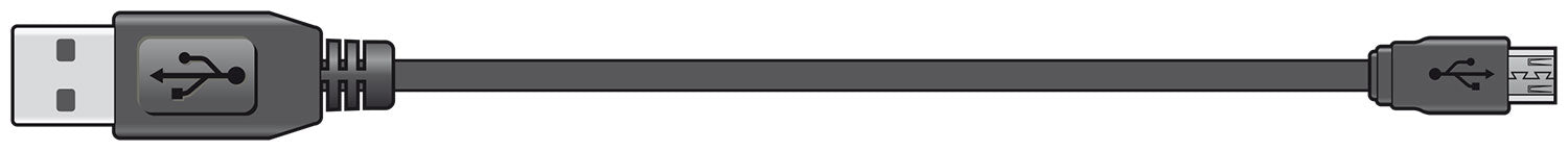 USB 2.0 A plug to micro B plug lead 1.5m - Apollo Music School