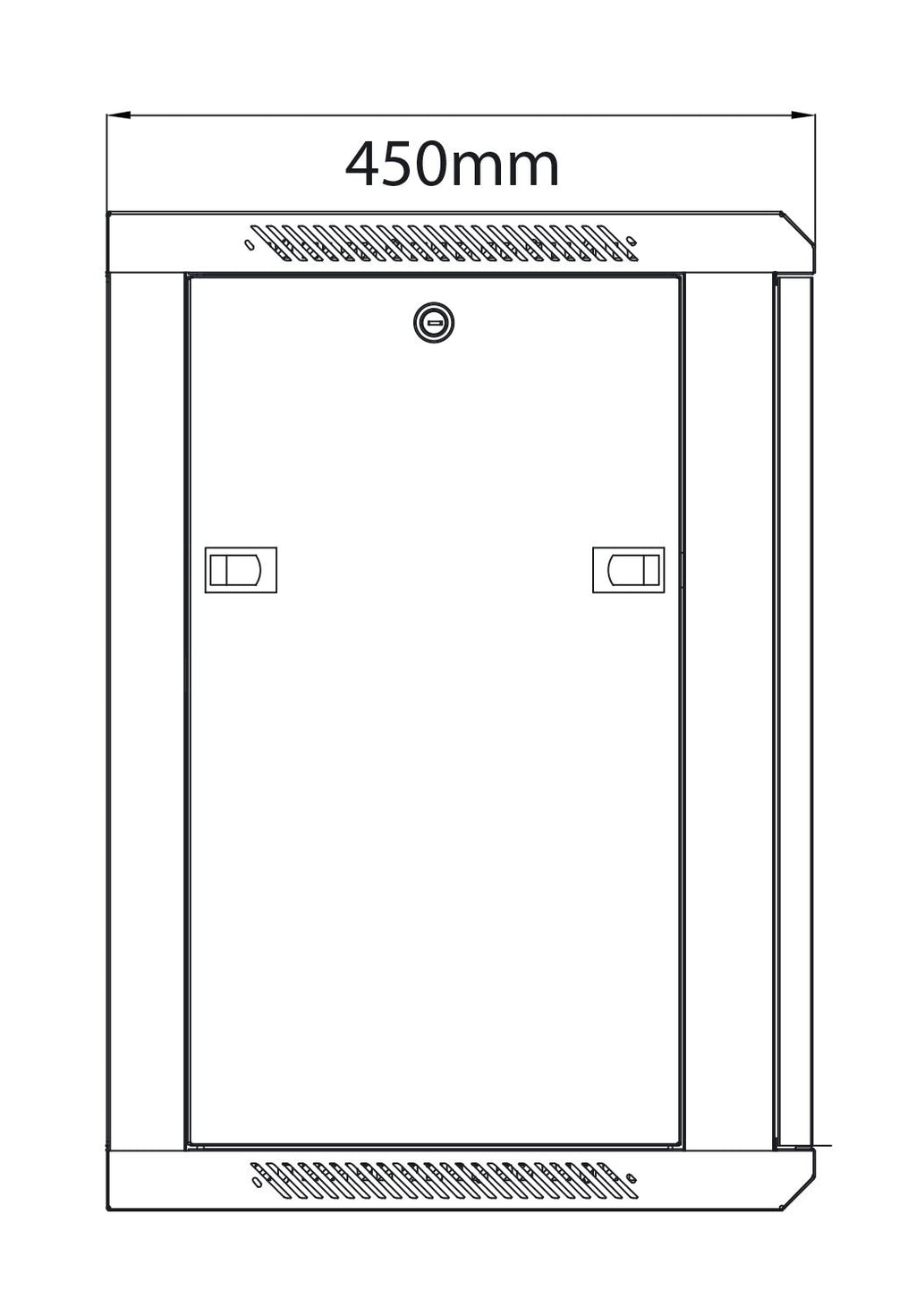 Rack Cabinet 12U x 450mm Deep - Apollo Music School