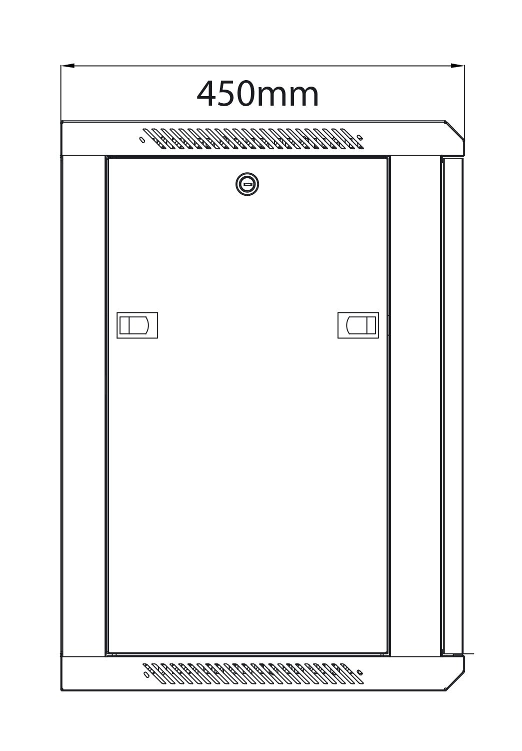 Rack Cabinet 12U x 450mm Deep - Apollo Music School