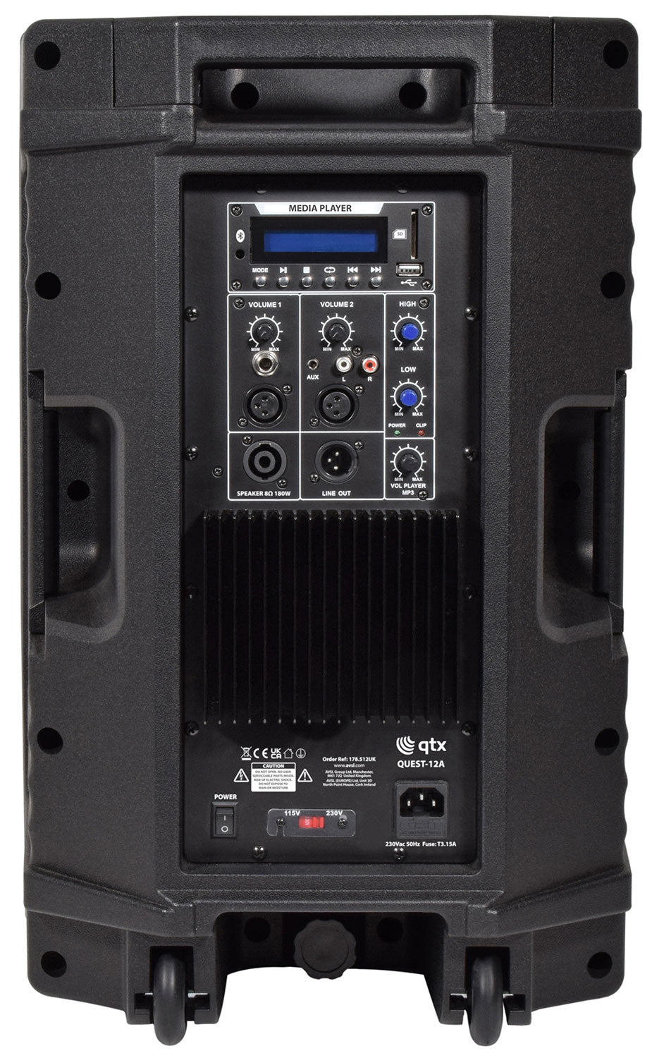 QUEST - 12A Active PA Cabinet 720W peak - Apollo Music School
