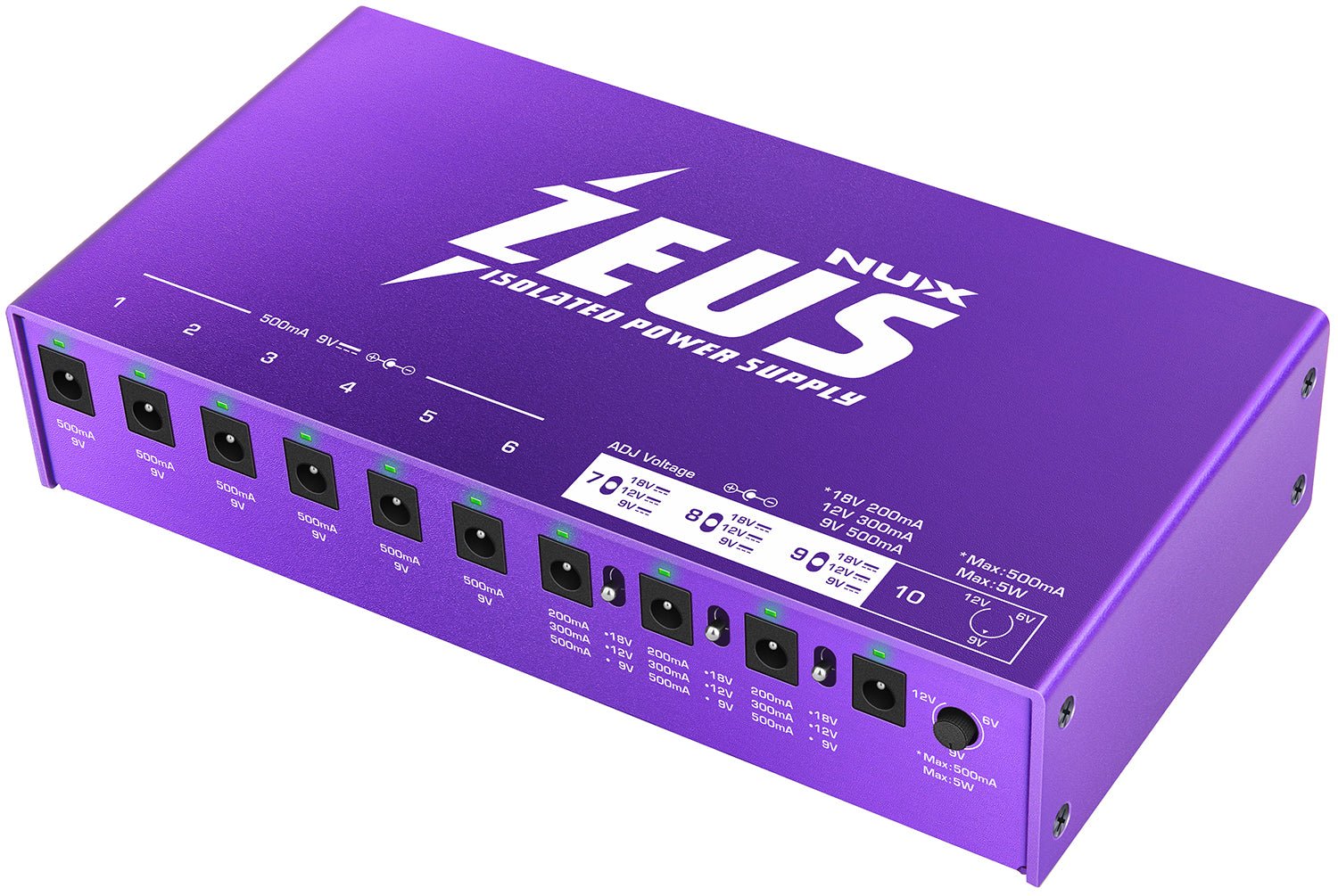 Zeus Guitar Pedal Power Supply - Apollo Music School