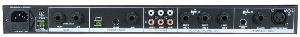 ML432 4mic+3aux rack mixer 1U - Apollo Music School