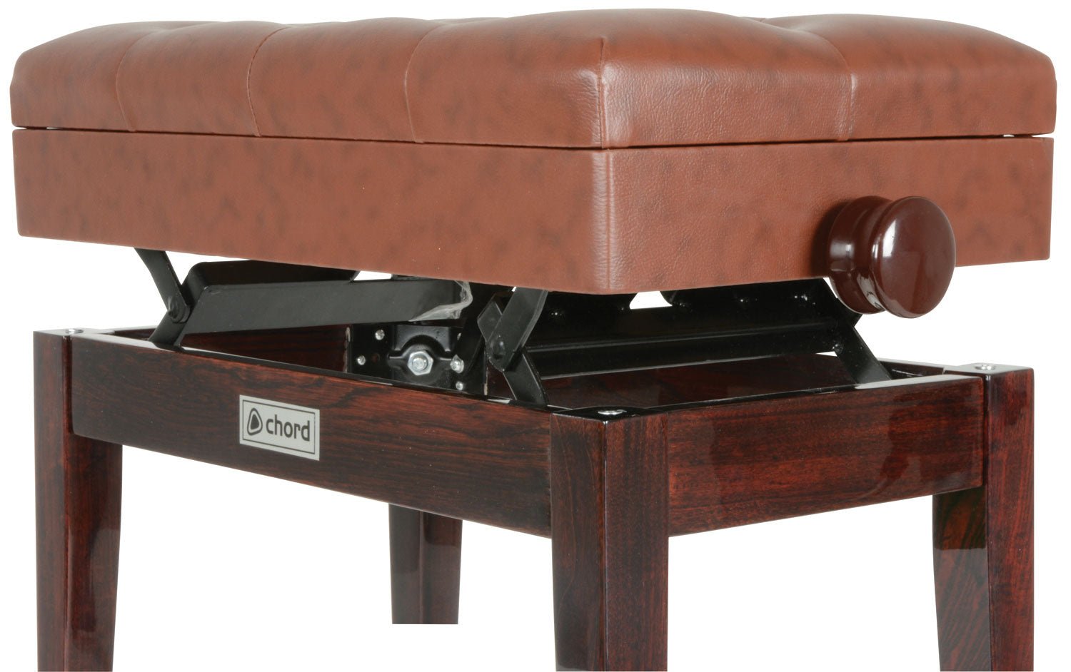 Piano bench with storage - brown - Apollo Music School