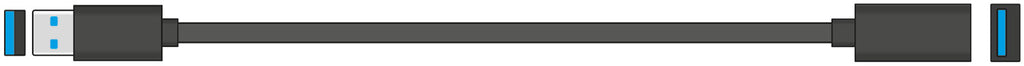 USB 3.0 Type - A Plug to Type - A Socket Leads - Apollo Music School