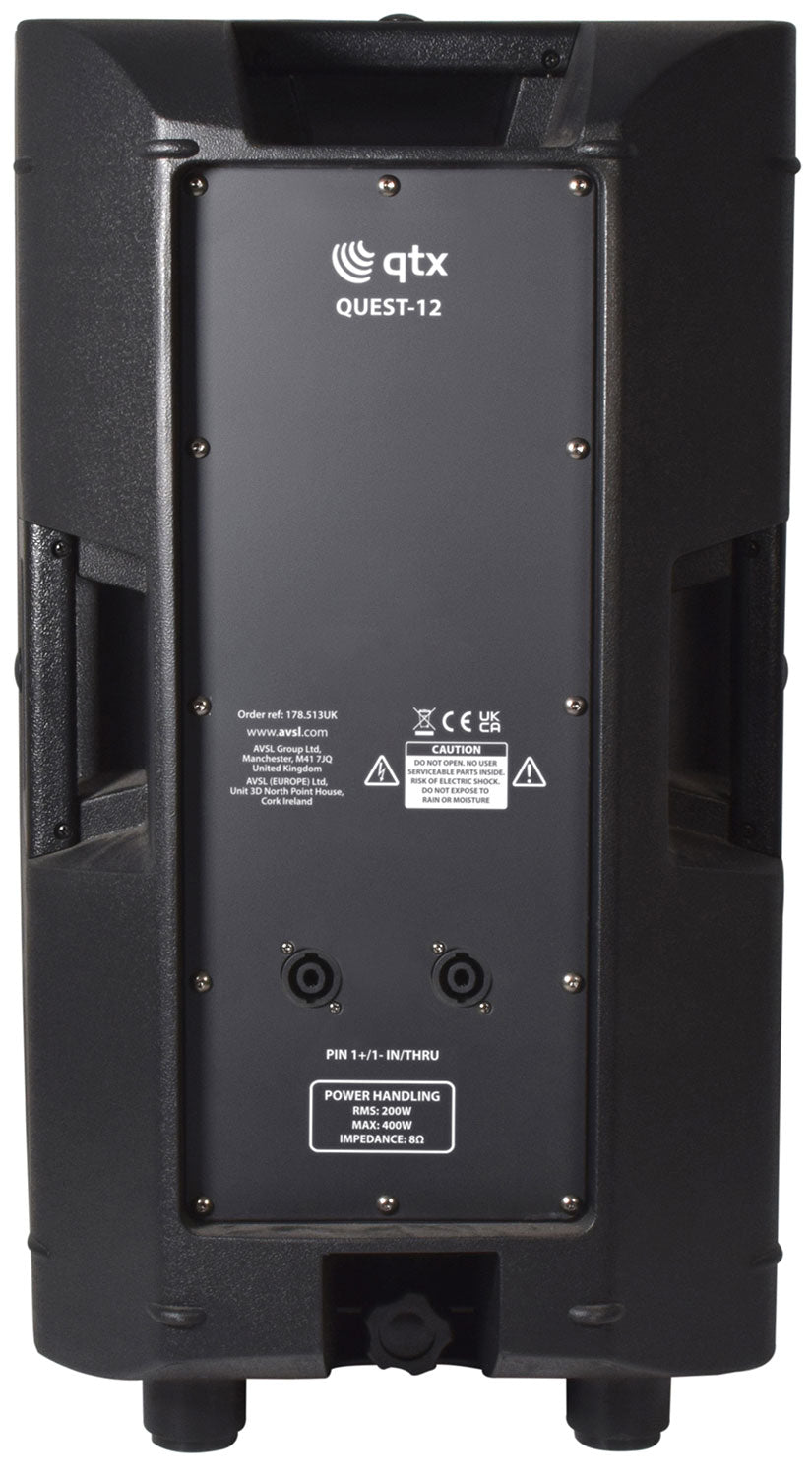 QUEST - 12 Passive PA Cabinet 400W max - Apollo Music School