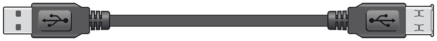 USB 2.0 type A plug to type A socket lead 5.0m - Apollo Music School