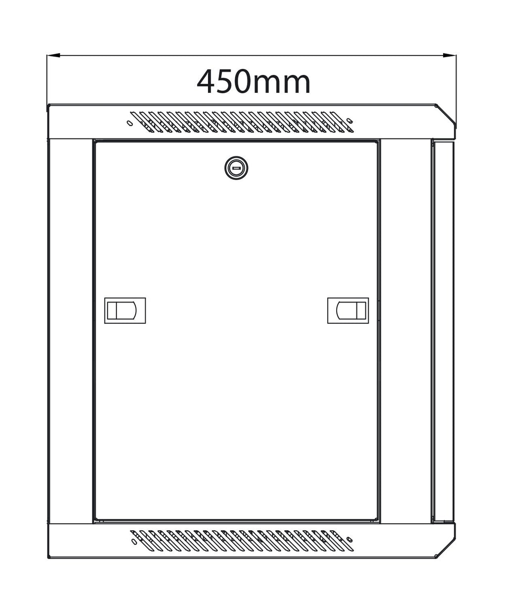 Rack Cabinet 9U x 450mm Deep - Apollo Music School