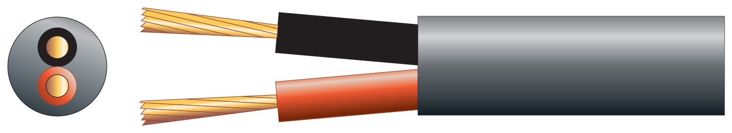 100V Line Speaker Cable, 2 x 1.15mm 25m - Apollo Music School