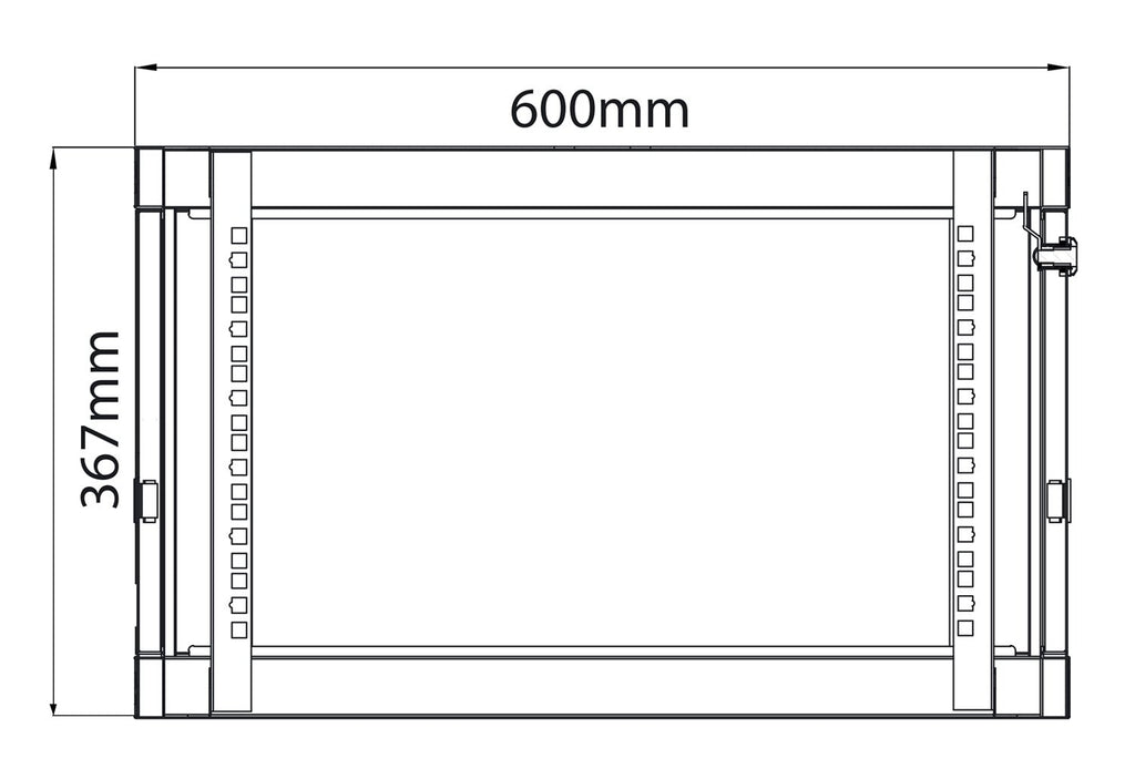 Rack Cabinet 6U x 600mm Deep - Apollo Music School