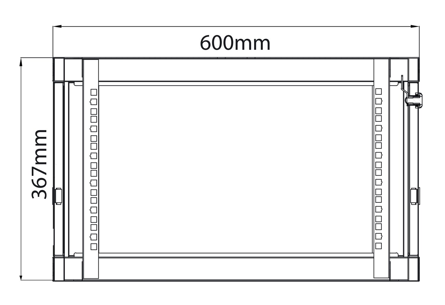 Rack Cabinet 6U x 600mm Deep - Apollo Music School