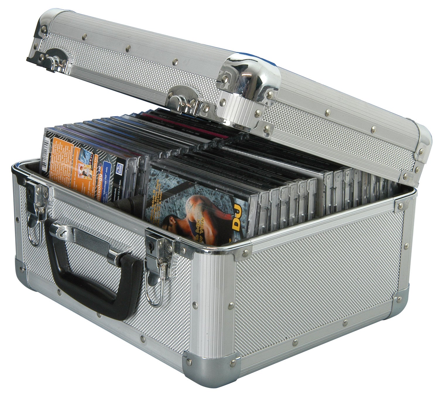 Aluminium CD flight case, 40 CDs - Apollo Music School
