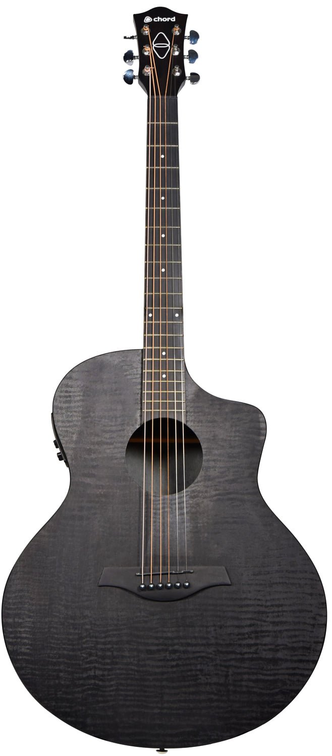 Nomad Electro - Acoustic Guitar Black Quilted Maple - Apollo Music School
