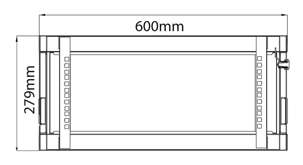 Rack Cabinet 4U x 600mm Deep - Apollo Music School