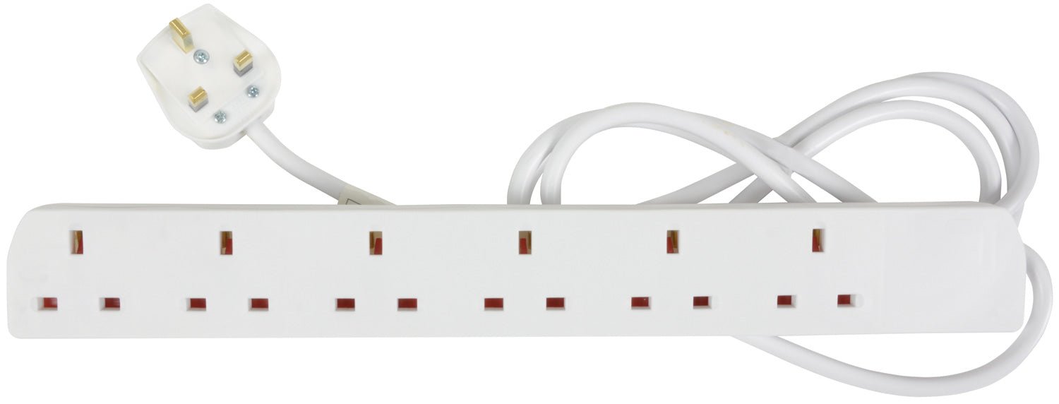 UK 6 - Gang Extension Lead 2.0m - Apollo Music School