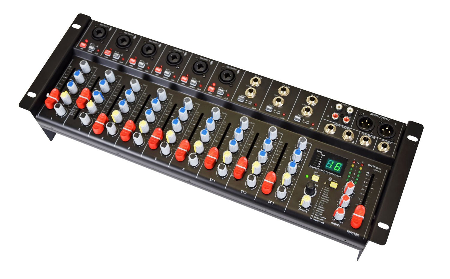 CSR - 63 Rack - mountable Mixer 9 Channel with DSP+BT - Apollo Music School