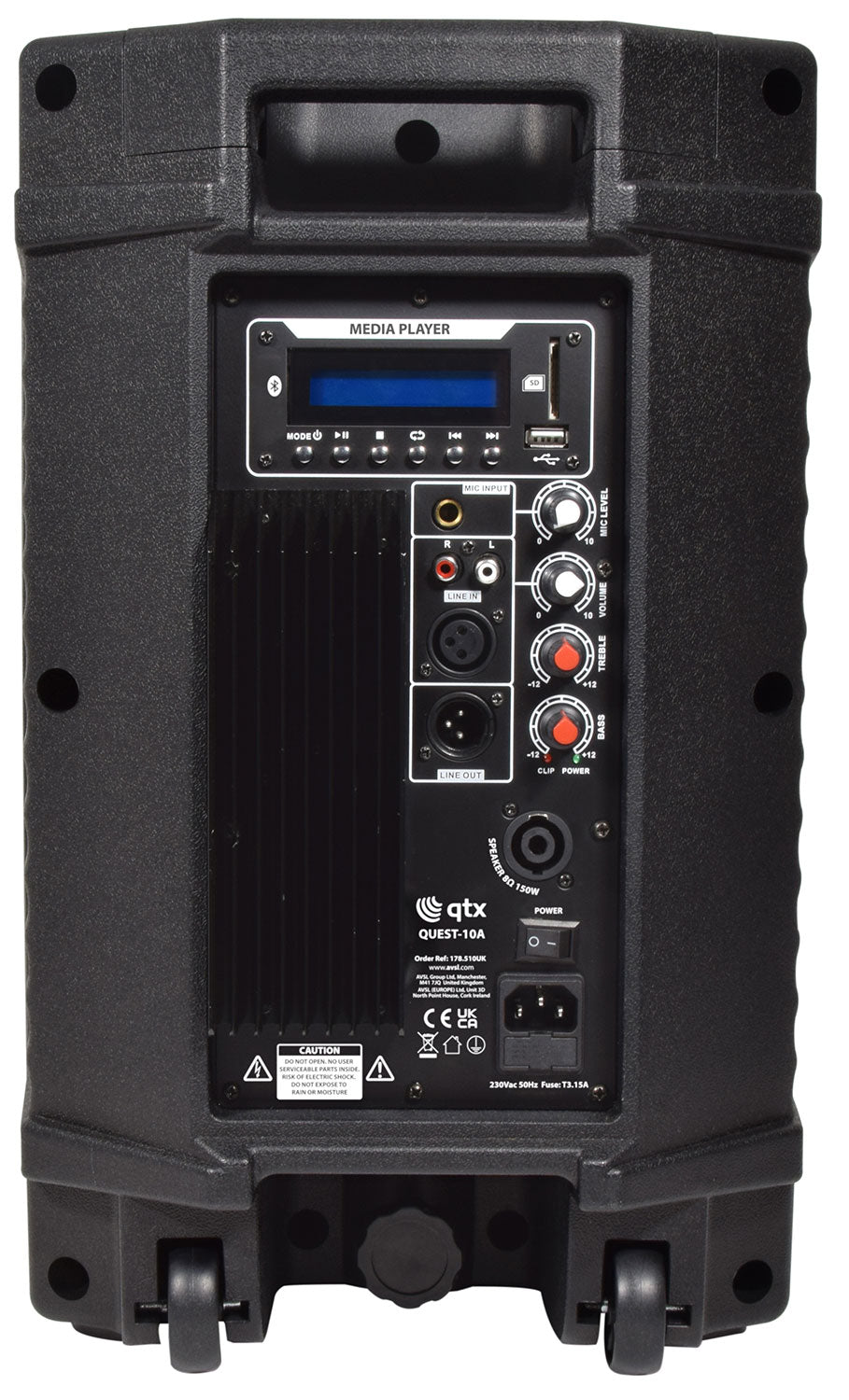 QUEST - 10A Active PA Cabinet 600W peak - Apollo Music School