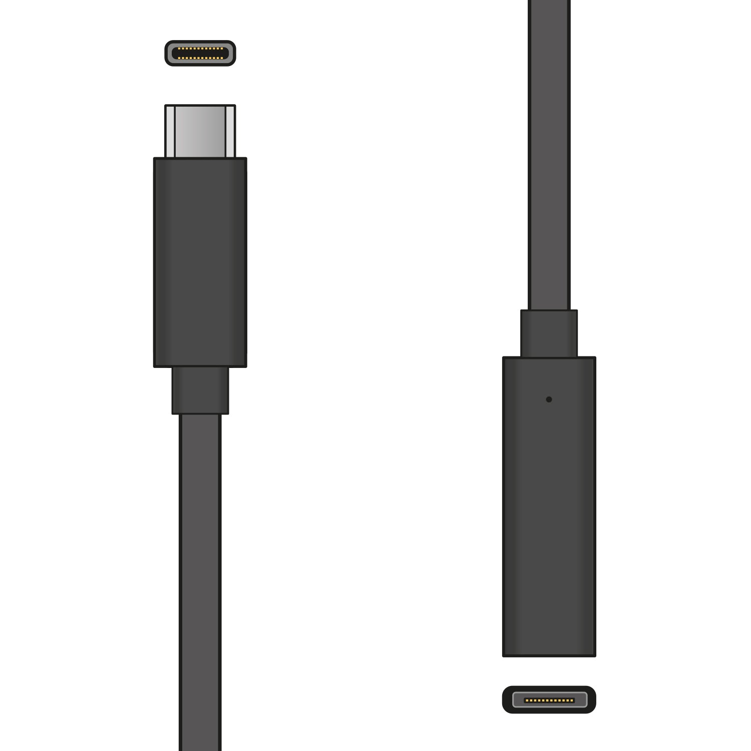 USB 3.0 Type - C Plug to Type - C Socket Lead 1.5m - Apollo Music School