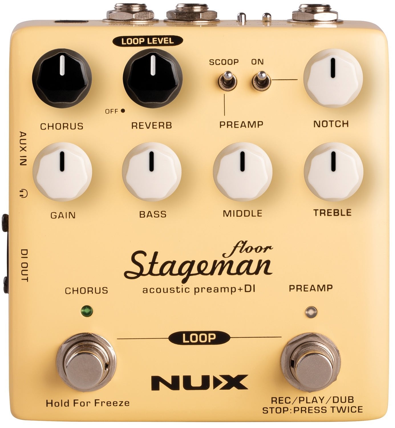 Stageman Floor Acoustic Preamp DI Pedal - Apollo Music School