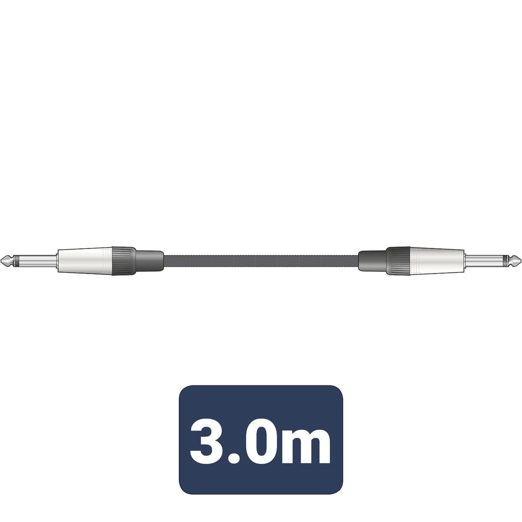 Braid Guitar Lead Black 3m - Apollo Music School