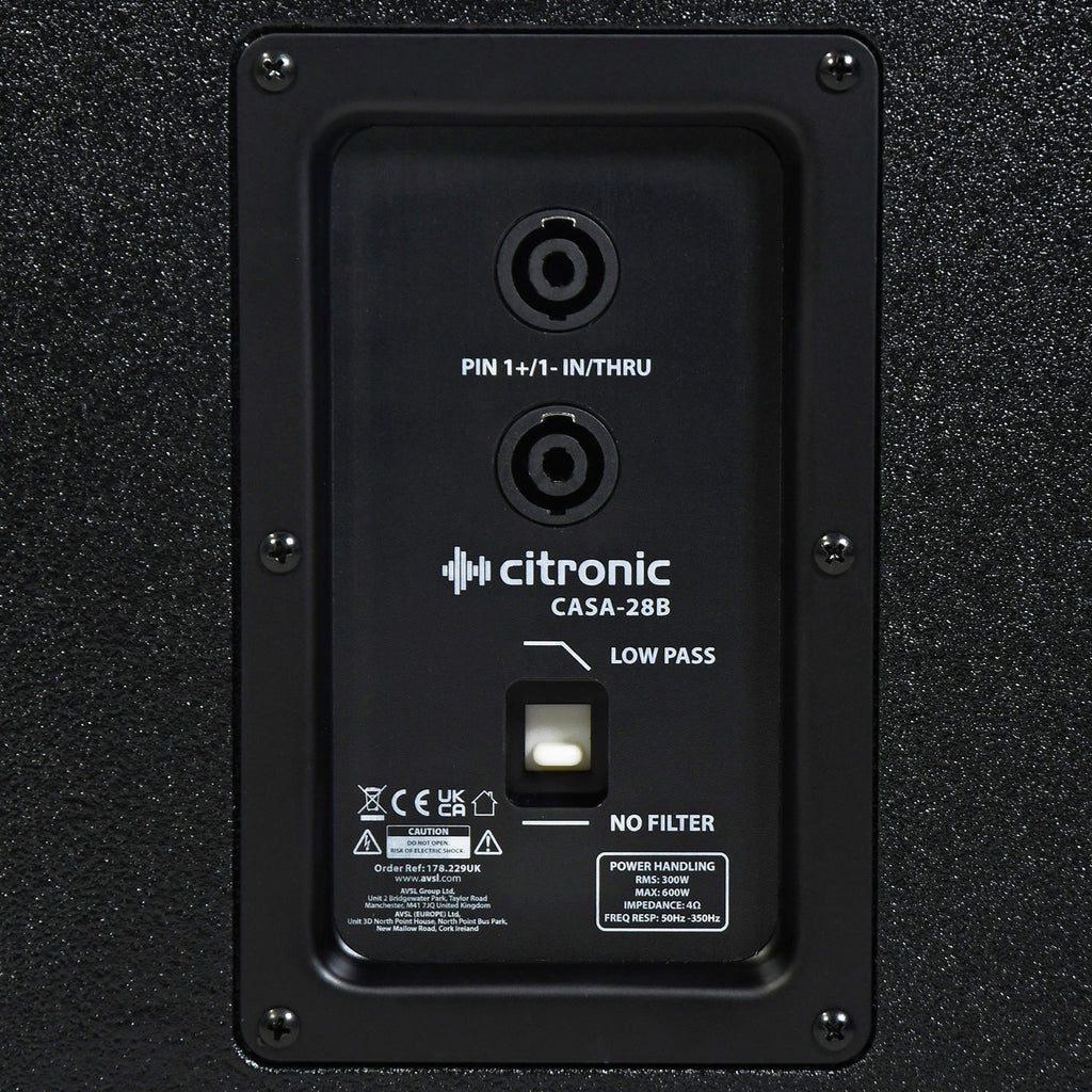 CASA - 28B Passive Sub Cabinet 300Wrms - Apollo Music School