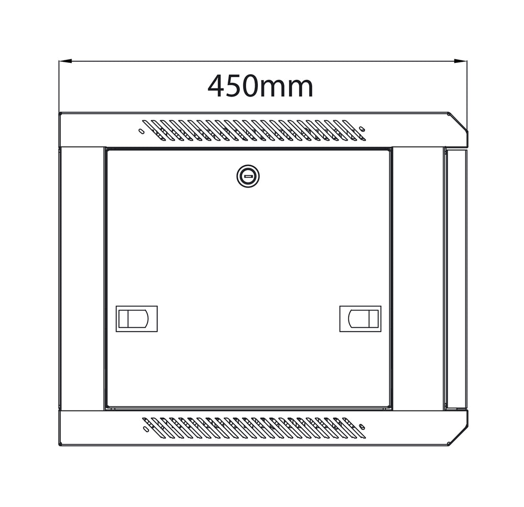 Rack Cabinet 6U x 450mm Deep - Apollo Music School
