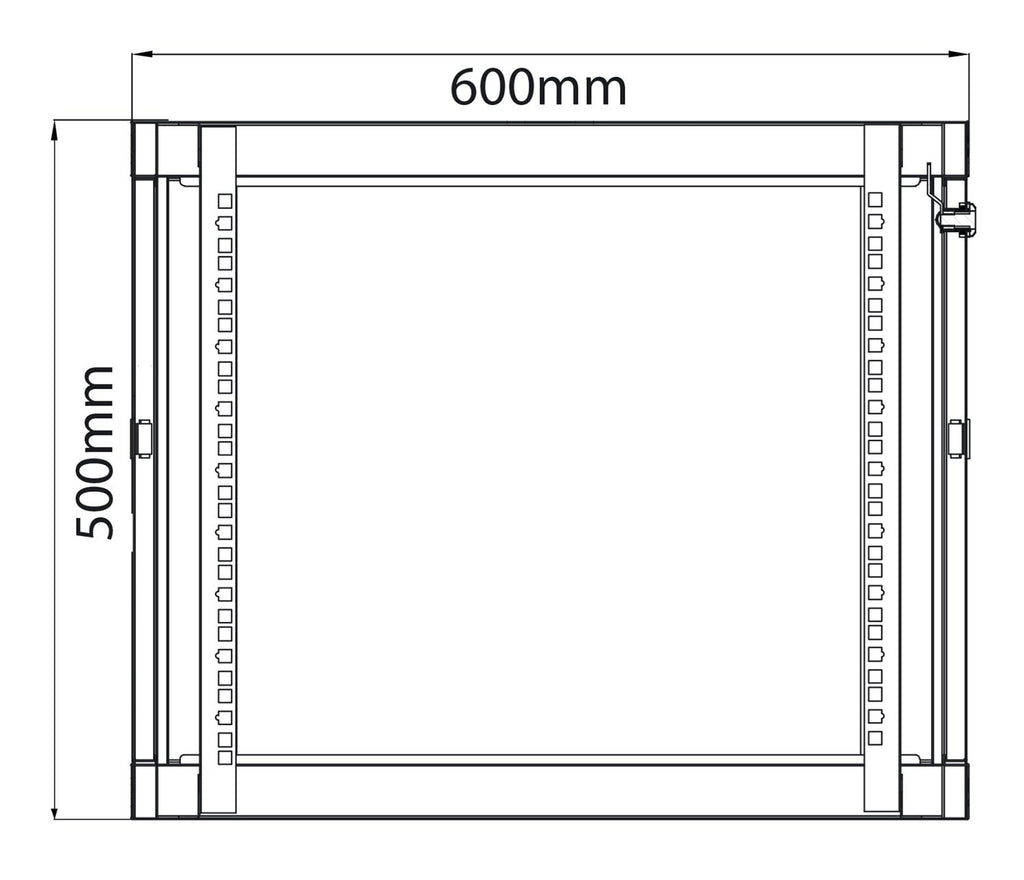 Rack Cabinet 9U x 600mm Deep - Apollo Music School