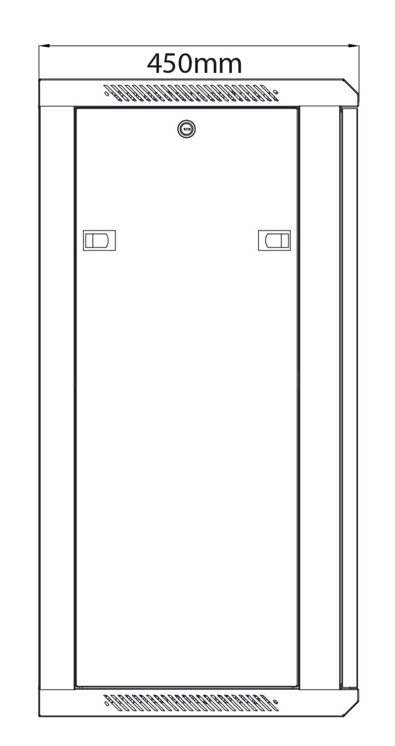 Rack Cabinet 18U x 450mm Deep - Apollo Music School