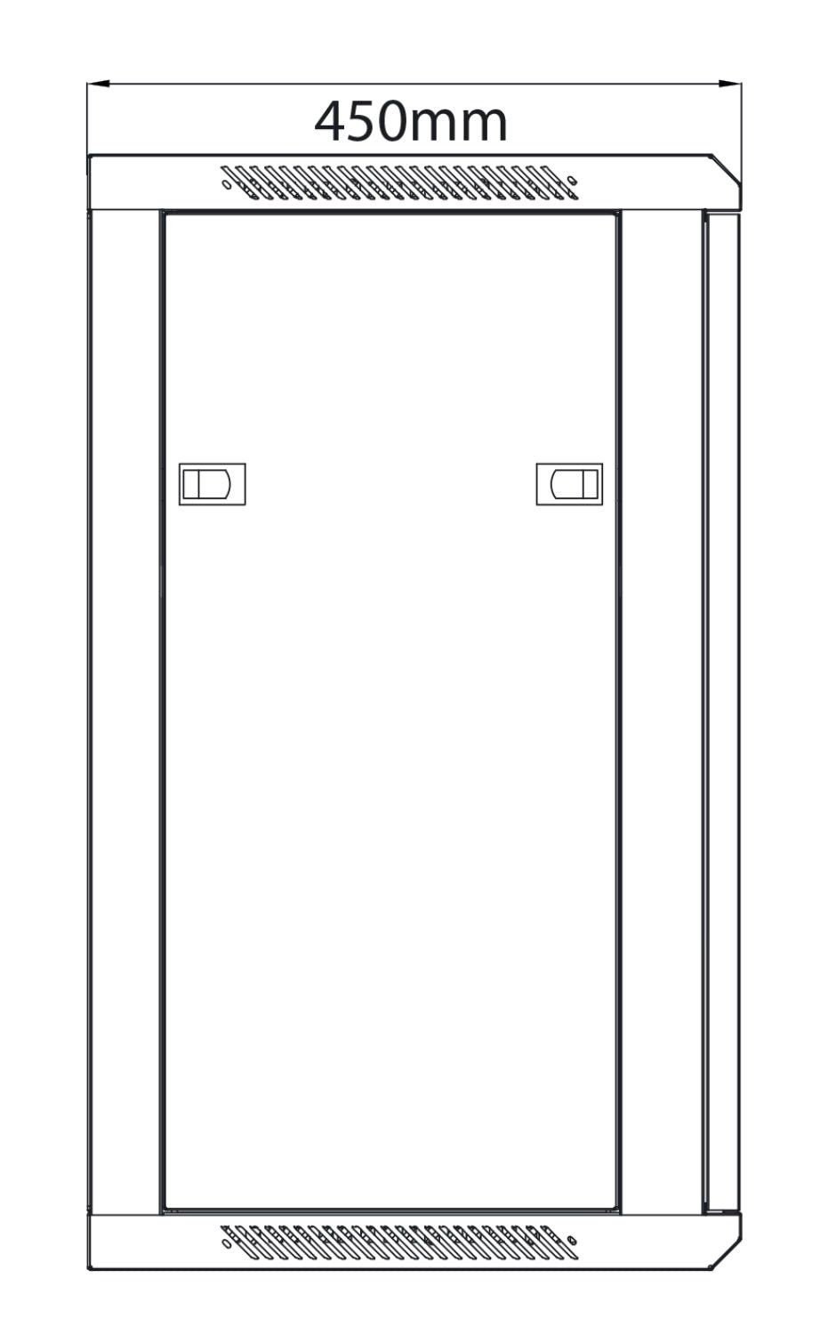 Rack Cabinet 15U x 450mm Deep - Apollo Music School