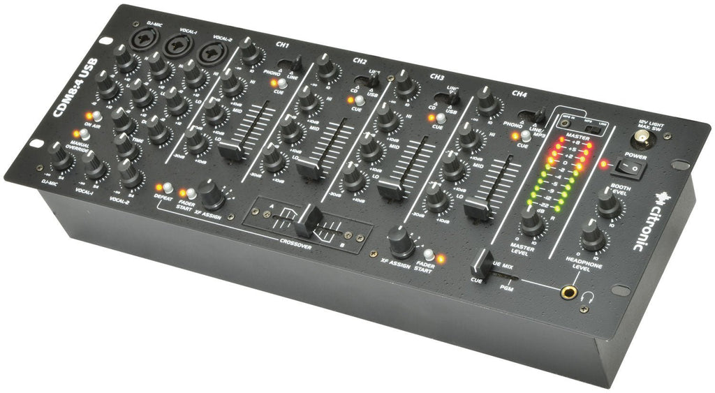 CDM8:4 USB 14 - INPUT 19" RACK DJ MIXER - Apollo Music School