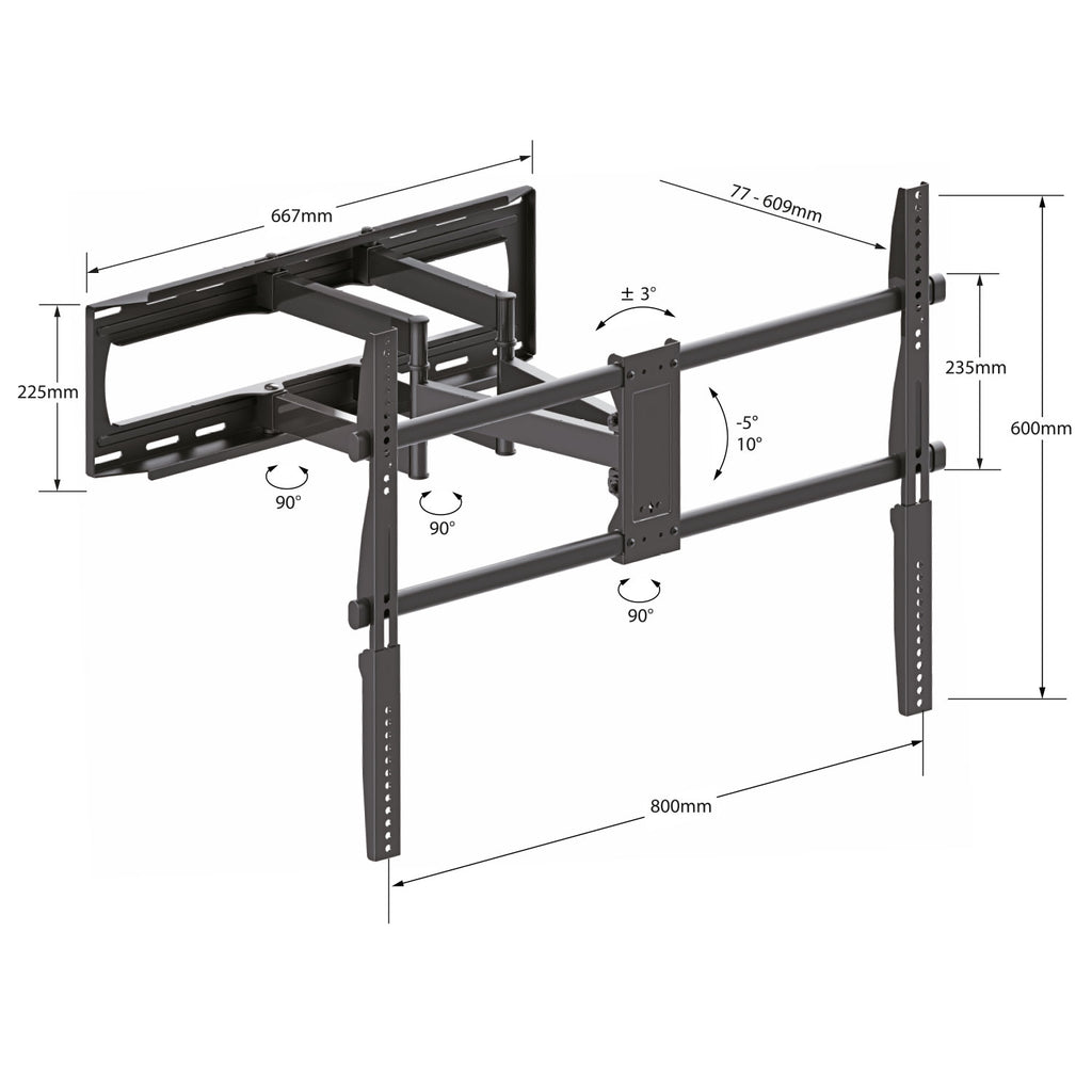 Slim Full Motion XL TV Bracket - Apollo Music School