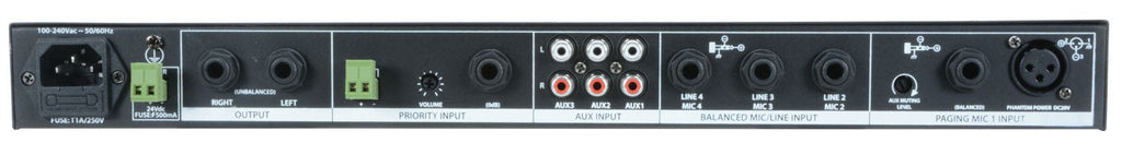 ML432 4mic+3aux rack mixer 1U - Apollo Music School