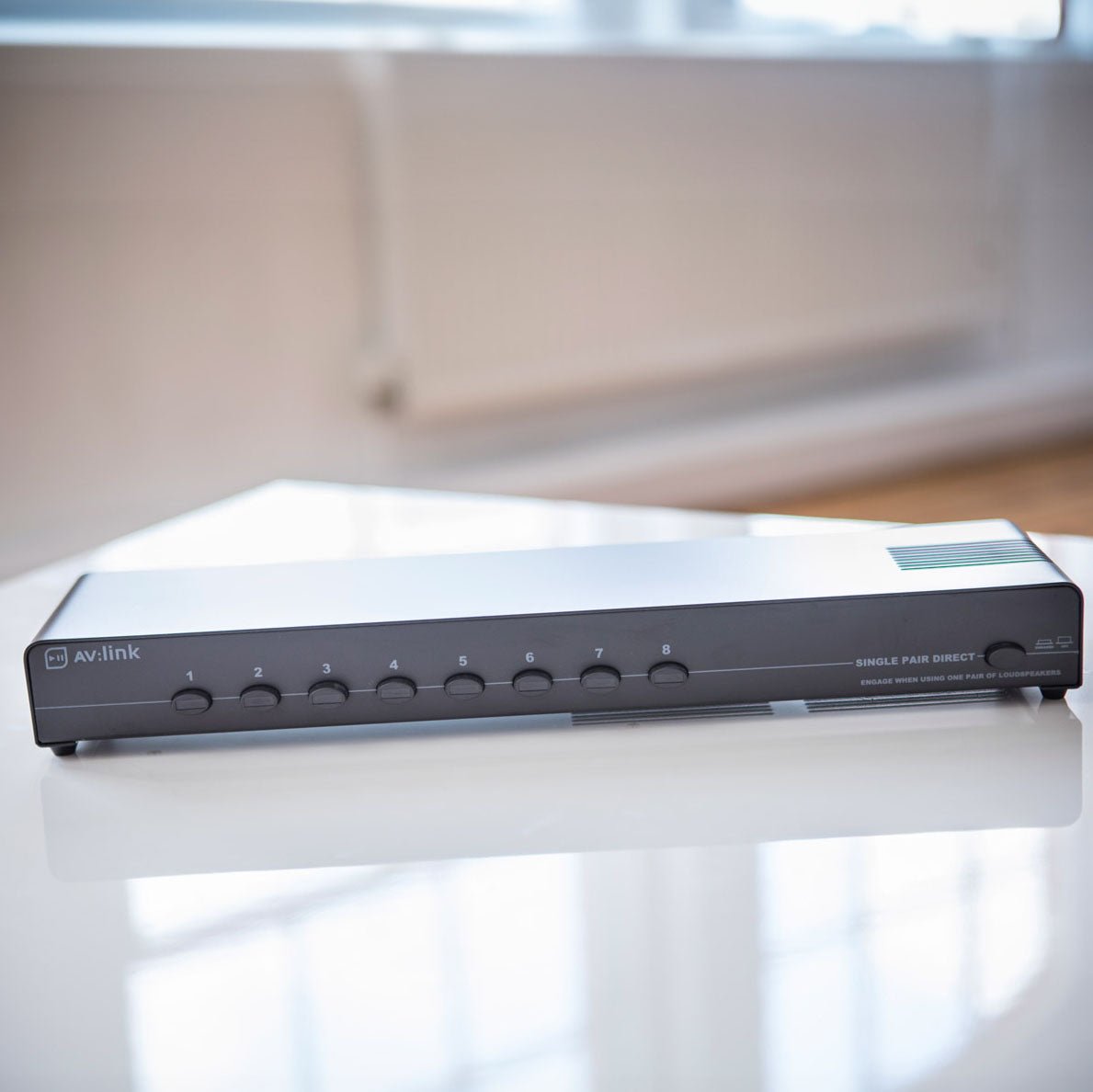 (UK version) 8 - way loudspeaker selector - Apollo Music School