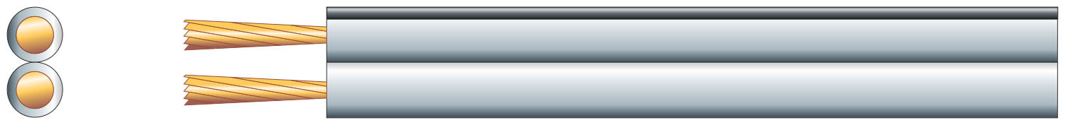 Heavy Duty Fig 8 Speaker Cable, 2 x (79 x 0.18mmØ) - Apollo Music School