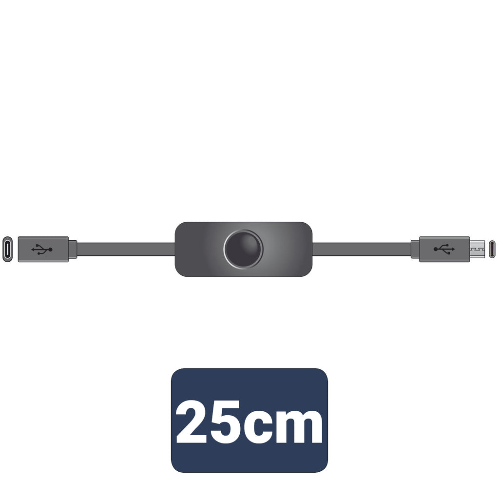 USB Type - C Extension Cable with Power Switch - Apollo Music School