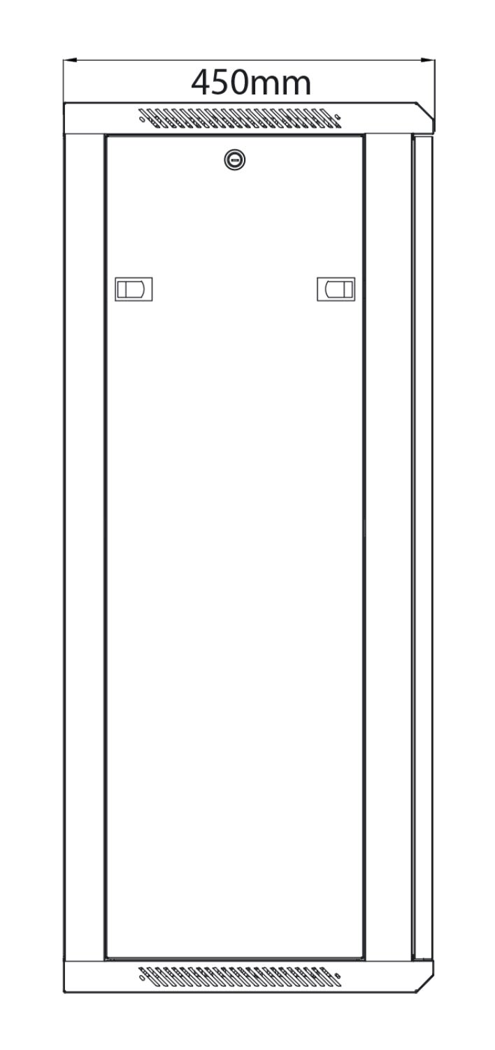 Rack Cabinet 22U x 450mm Deep - Apollo Music School