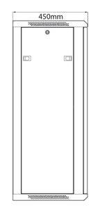 Rack Cabinet 22U x 450mm Deep - Apollo Music School
