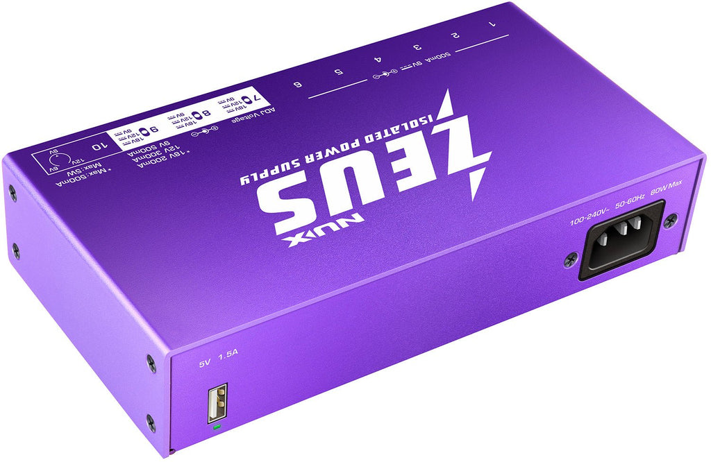 Zeus Guitar Pedal Power Supply - Apollo Music School