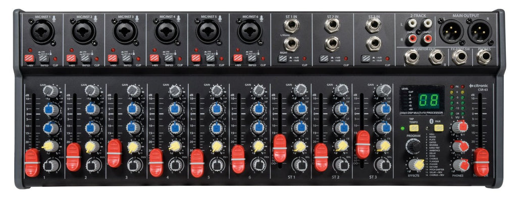 CSR - 63 Rack - mountable Mixer 9 Channel with DSP+BT - Apollo Music School