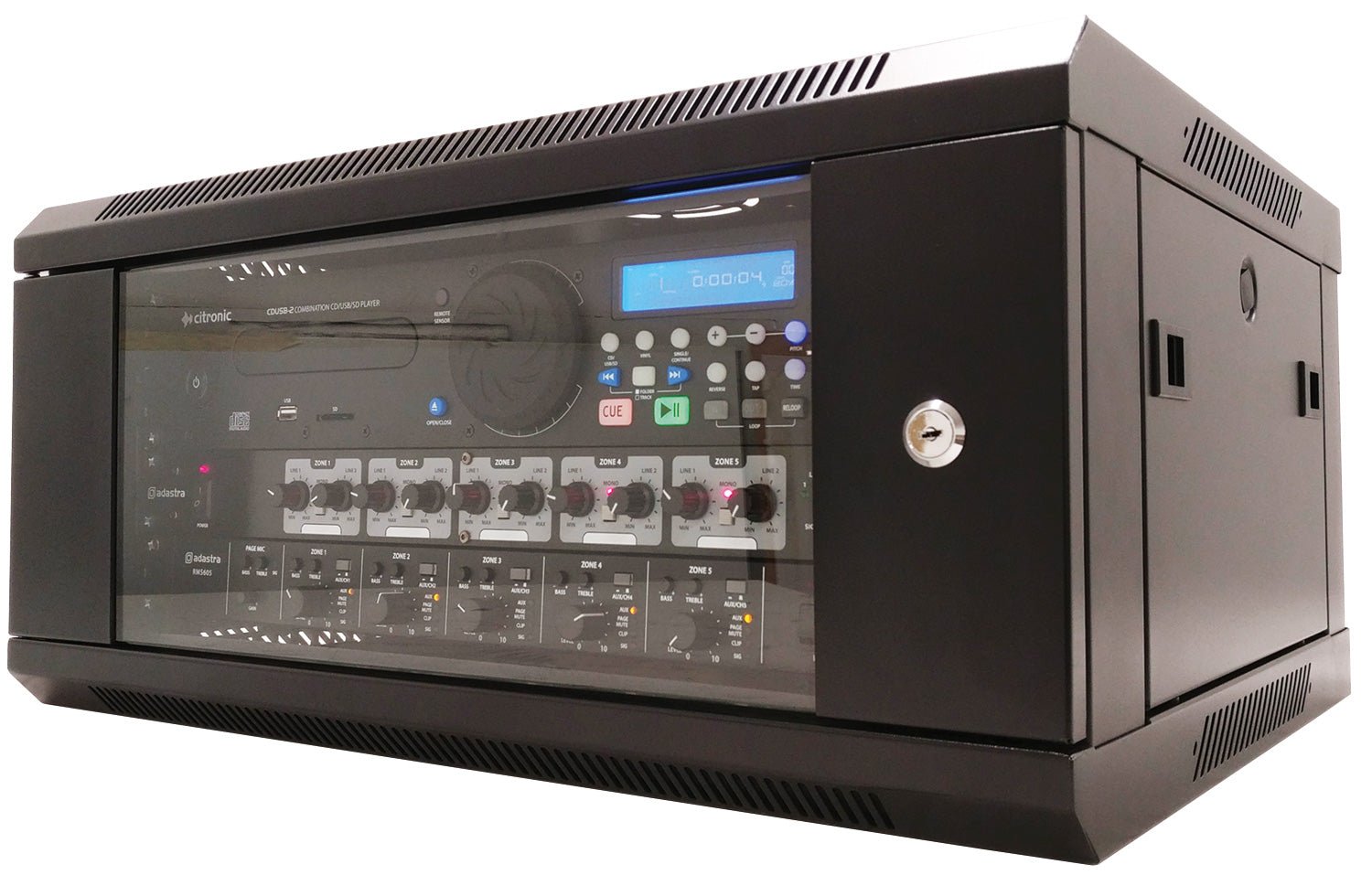 Rack Cabinet 4U x 450mm Deep - Apollo Music School