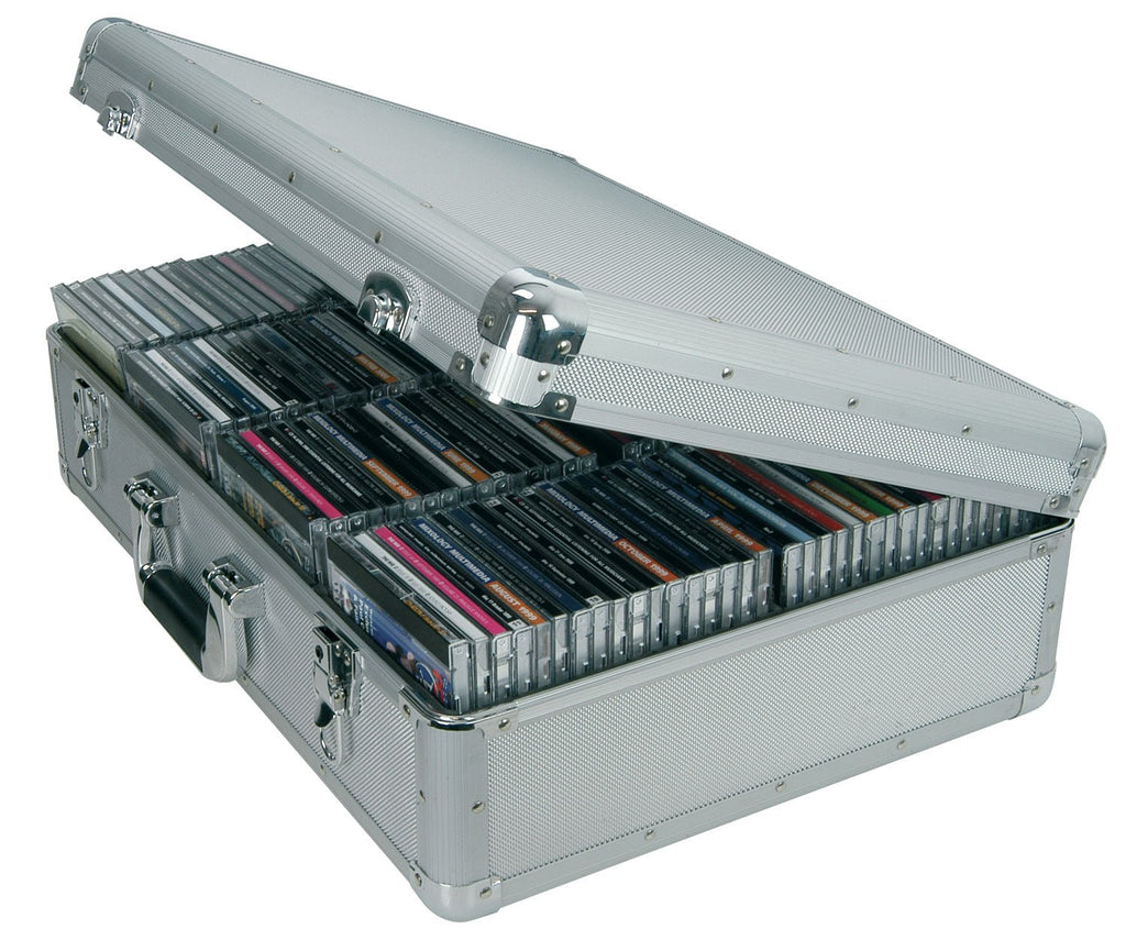Aluminium CD flight case, 120 CDs - Apollo Music School