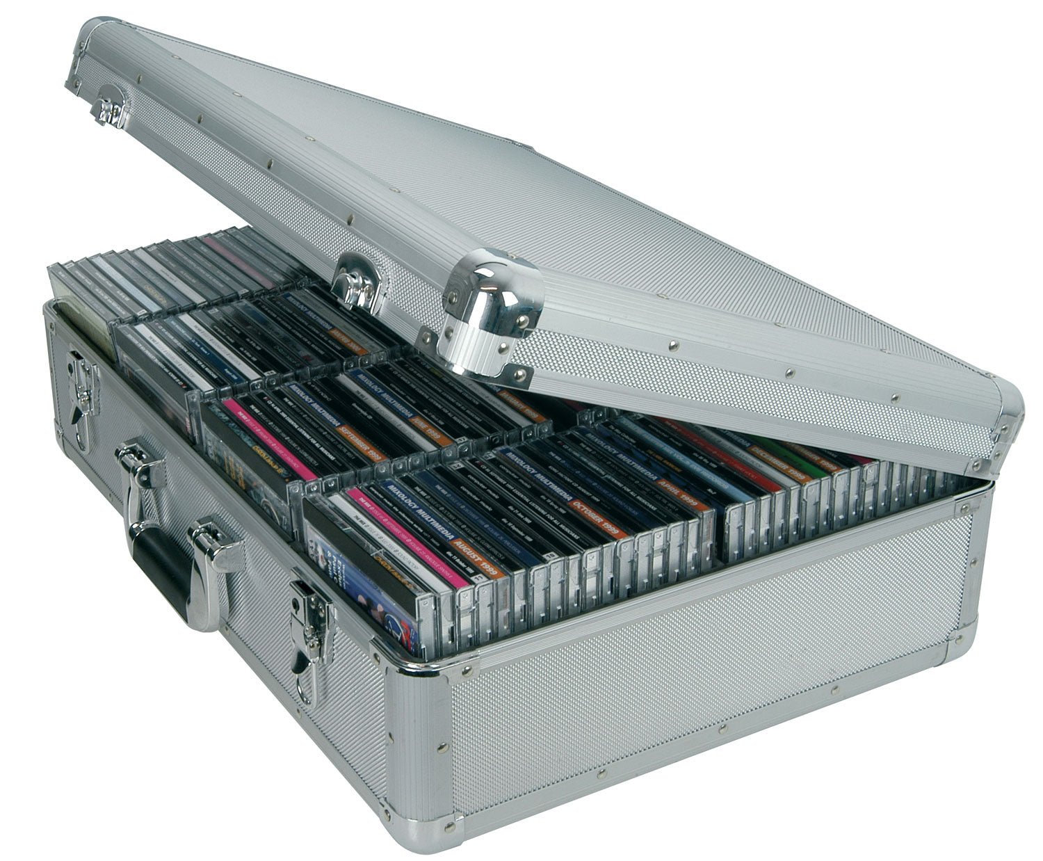 Aluminium CD flight case, 120 CDs - Apollo Music School