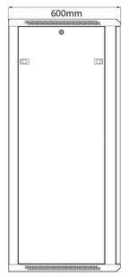 Rack Cabinet 28U x 600mm Deep - Apollo Music School