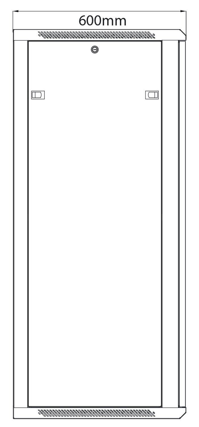 Rack Cabinet 28U x 600mm Deep - Apollo Music School