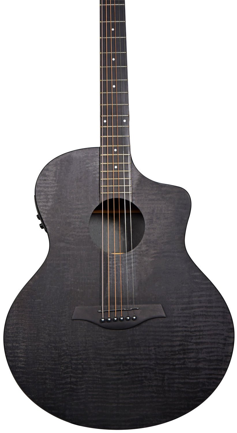 Nomad Electro - Acoustic Guitar Black Quilted Maple - Apollo Music School
