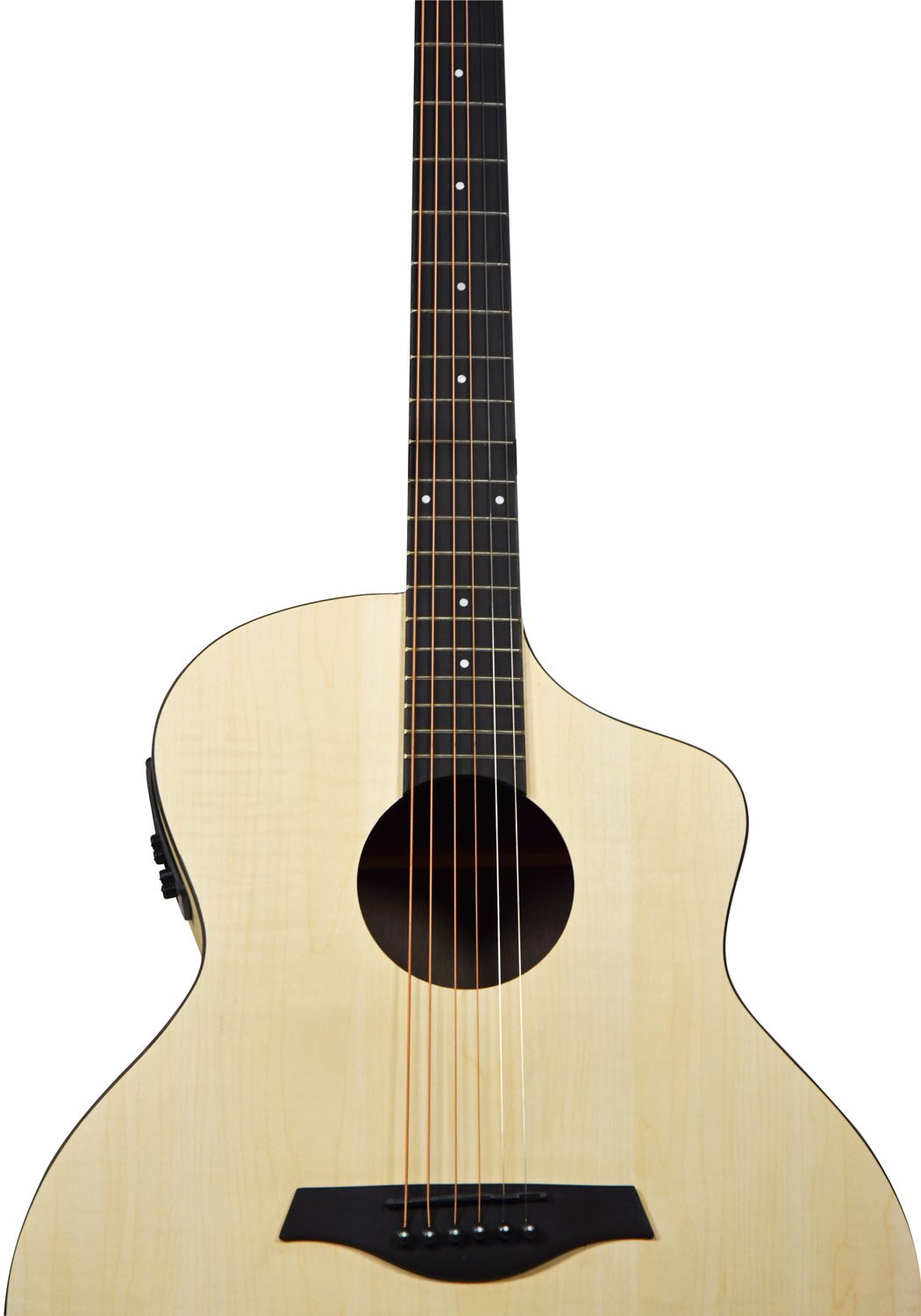 Nomad Electro - Acoustic Guitar White Quilted Maple - Apollo Music School