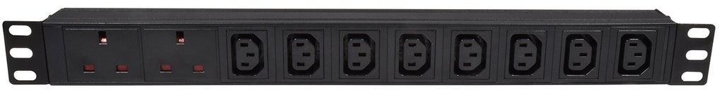 1U Rackmount 2 UK + 8 IEC Power Distribution Unit + 1.8m Lead - Apollo Music School