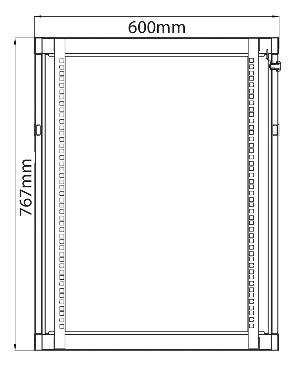Rack Cabinet 15U x 600mm Deep - Apollo Music School