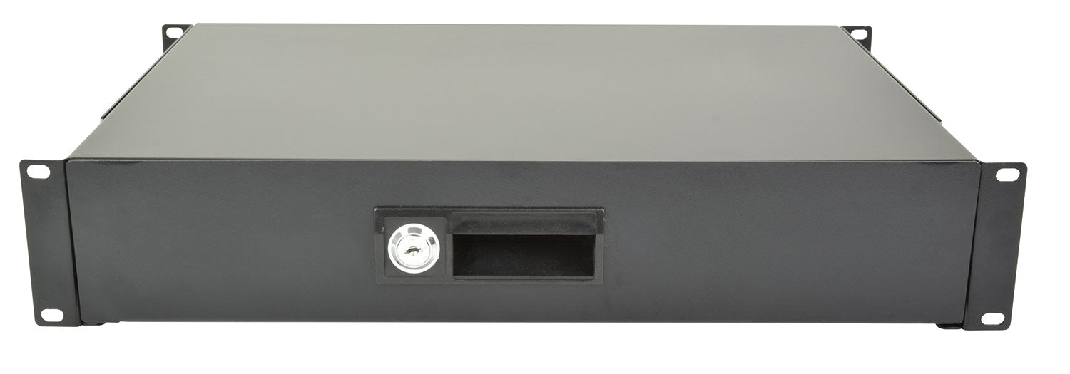 19" Lockable Rack Drawer 2U - Apollo Music School