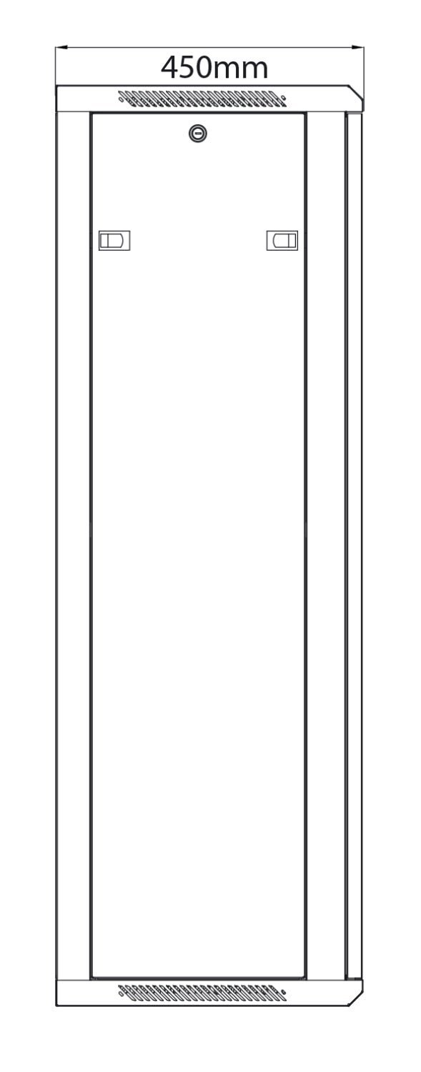 Rack Cabinet 28U x 450mm Deep - Apollo Music School