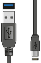 USB3.0 Type - A to Type - C Sync & Charge Lead 1.5m - Apollo Music School